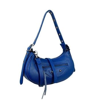 Sac à bandoulière en cuir pour femme avec poche avant 2