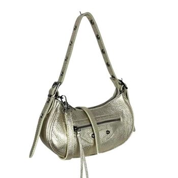 Sac à bandoulière en cuir pour femme avec poche avant 15