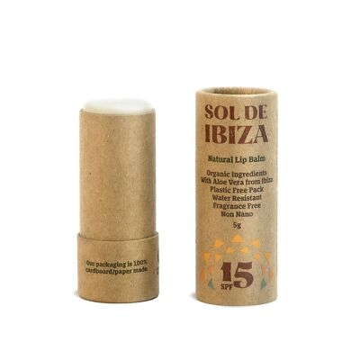Baume à lèvres sans plastique SPF15 - Sol de Ibiza