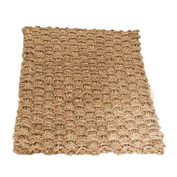 Tapis en jonc de mer angulaire 72x45 cm tissé à la main à partir de fibres naturelles NIRAMA paillasson tapis de passage 7