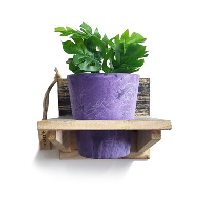 'Roots' Ensembles de pots Calm suspendus en bois avec 1 pot Artstone