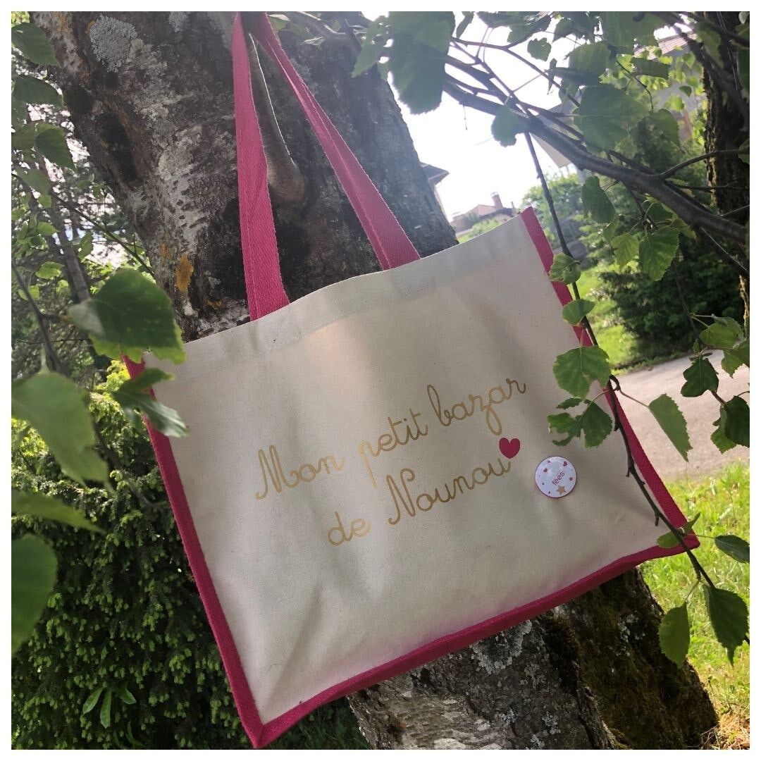 Borsa tote "Il mio piccolo bazar della tata" (bambino, baby sitter