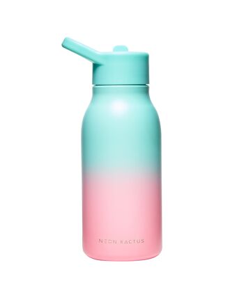 Bouteilles en acier inoxydable Neon Kactus pour enfants 340 ml - Twist & Shout 1