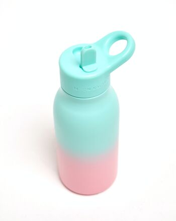 Bouteilles en acier inoxydable Neon Kactus pour enfants 340 ml - Twist & Shout 2