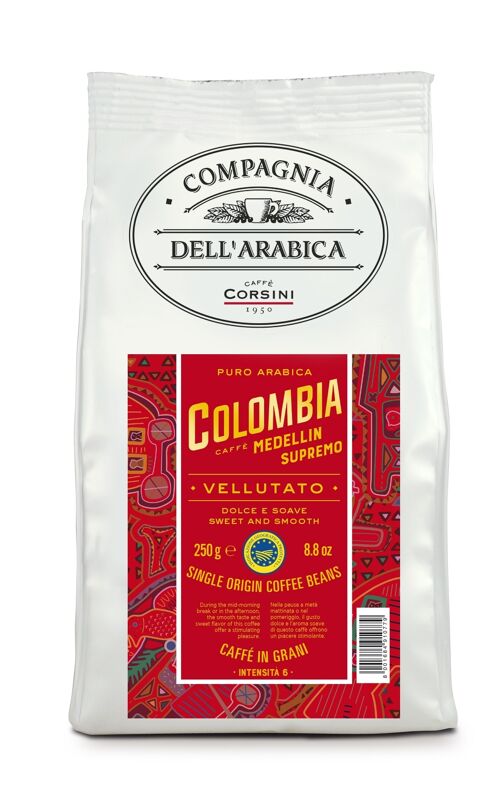 Cafe grano colombia  250 g compagnia dell'arabica