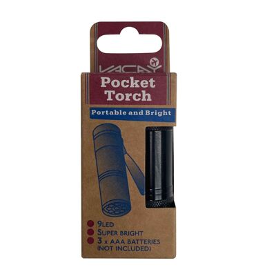 Compact Pocket Torch, Camping Torch, Pocket Torch, Portable LED Torch, Mini Pocket Flashlight, Small Handheld Torch