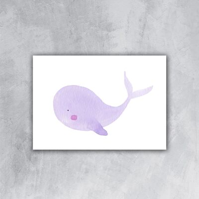 Purple whale