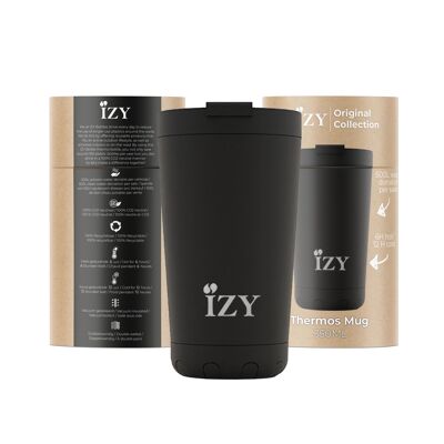 IZY – Original Isolierbecher – Mattschwarz – 350 ml