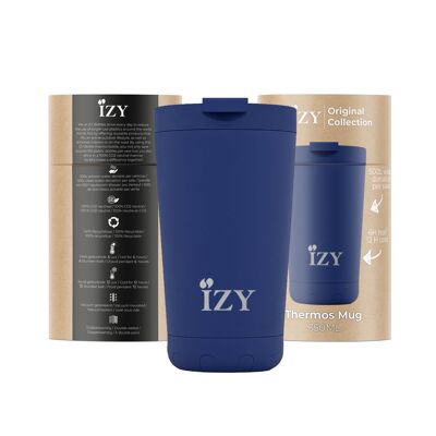 IZY – Original Isolierbecher – Mattblau – 350 ml