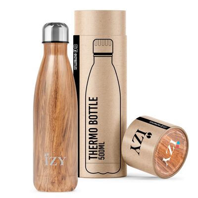 IZY - Original Insulated Bottle - Design - Brown - 500ml