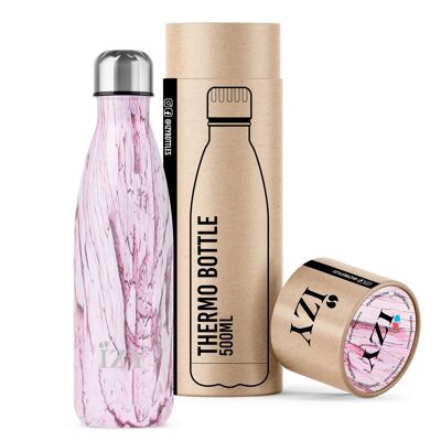 IZY - Original Insulated Bottle - Design - Pink - 500ml