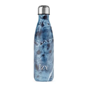 IZY - Bouteille Isotherme Original - Marbre - Bleu - 500ml 2