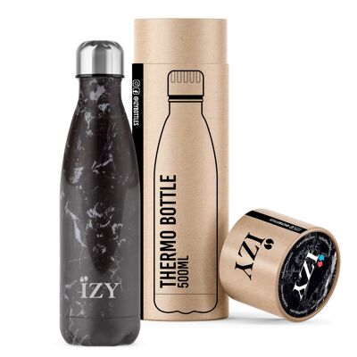 IZY - Original Insulated Bottle - Marble - Black - 500ml