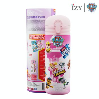 IZY - Bouteille Isotherme Kids - Pat'patrouille - Rose - 350ml 1