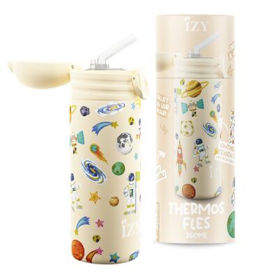 IZY - Bouteille Isotherme Kids - Espace - Jaune - 350ml