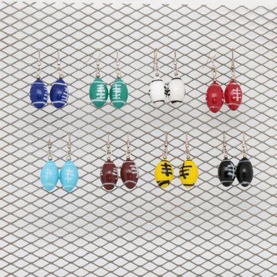 Set of 24 assorted EARRINGS for Rugby fans