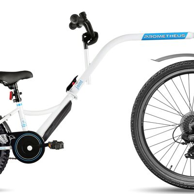 Remorque de vélo pour enfants Tandem en blanc