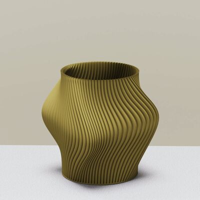 Dekorative Vase im minimalistischen Öko-Design, TWI.