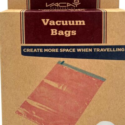 Vacuum Bags Pack of 2, Travel Space Safer Bags, Roll Up Storage Bags, Suitcase Organization Bags