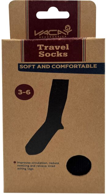 Chaussettes de voyage, chaussettes de soutien, améliore la circulation, chaussettes de soutien ferme, Scoks unisexes, chaussettes de soutien pour les voyages 1