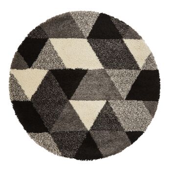 Royal Nomadic 7611 Noir/Blanc - Cercle 160 x 160 2