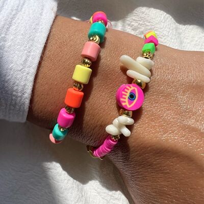 Colorful Beaded Bracelets, Summer Bracelets, Beach Bracelet, Boho Bracelet, Summer Jewelry, Gift for Her, Made in Greece.