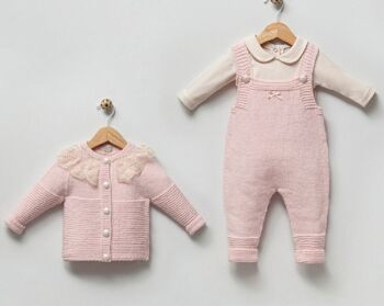 Combinaison en coton biologique et laine, lot de quatre tailles, combinaison à capuche, ensemble élégant pour bébé de 0 à 1 an 1