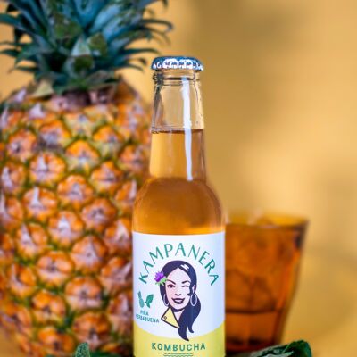 Kombucha de Piña y Hierbabuena