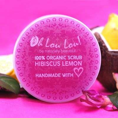 EXFOLIANTE DE HIBISCO LIMÓN 100% ORGÁNICO 100% NATURAL