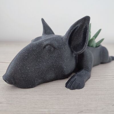 Bullterrier dog pot