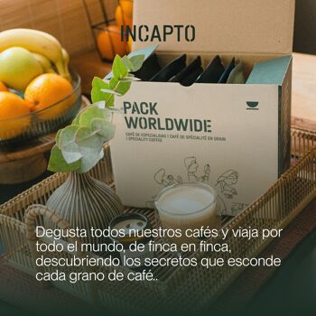 Café en Grano Naturel INCAPTO - Café de Especialidad | Pack Degustación WORLDWIDE 100% Arábica, Descubre 10 Orígenes - 1 kg 5