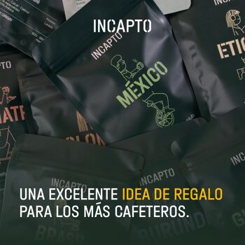 Café en Grano Naturel INCAPTO - Café de Especialidad | Pack Degustación WORLDWIDE 100% Arábica, Descubre 10 Orígenes - 1 kg 6