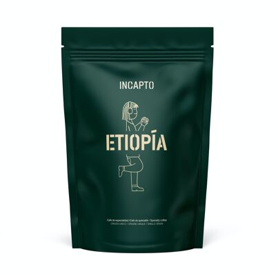 Café en Grano Naturel INCAPTO - Café de Especialidad | Origen ETIOPÍA | Variété 100% Arabica