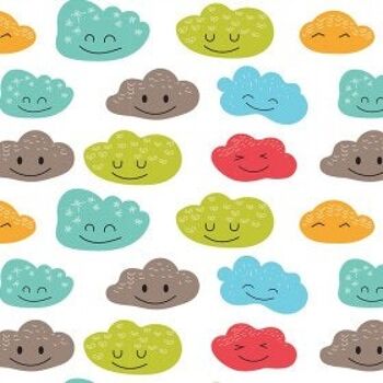 Barboteuse Happy Clouds en jersey de coton bio 6