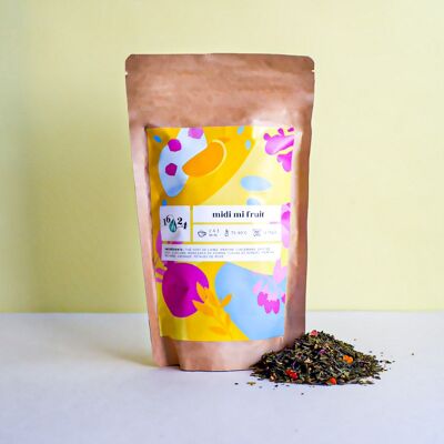 Midi Mi Fruit BIO / Chinese green tea, mint, peppermint, pomegranate, ginger, apple - 100g