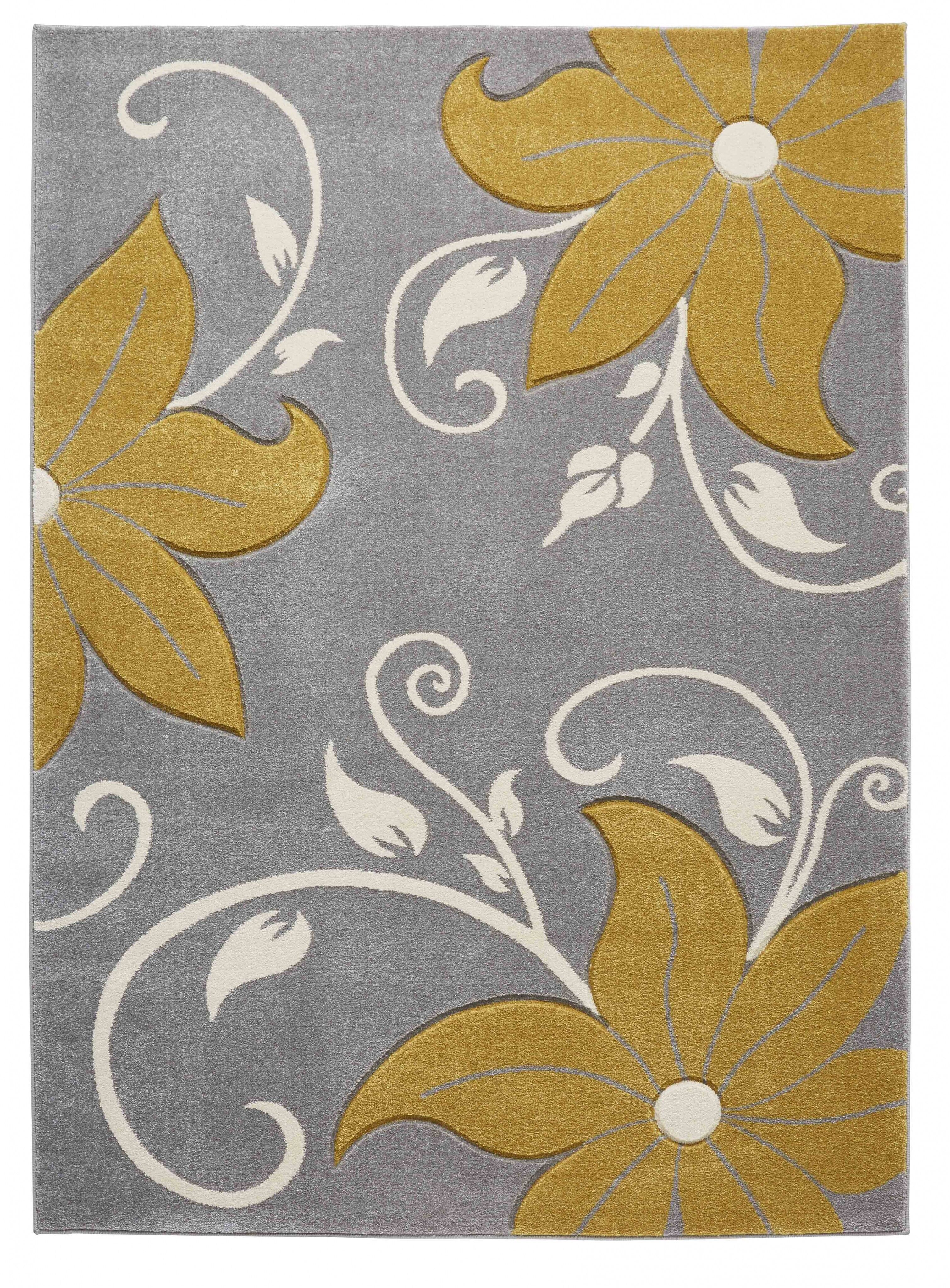 Verona OC15 Gris/Jaune - 120 x 170
