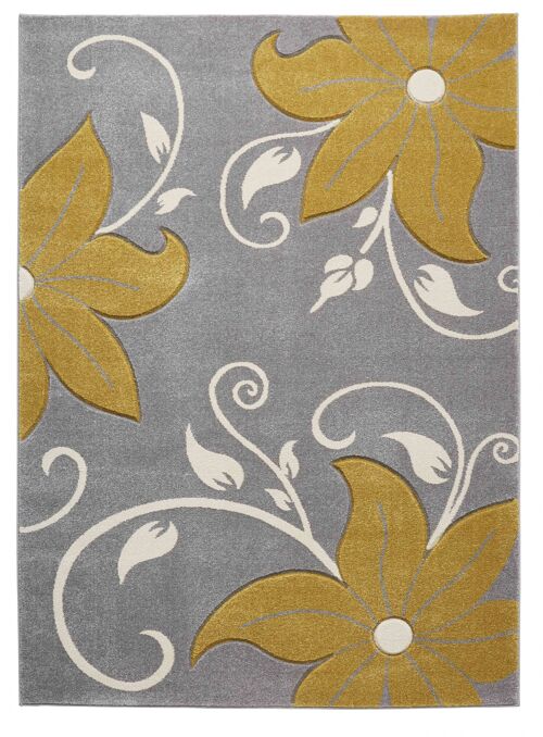 Verona OC15 Grey/Yellow - 160 x 220