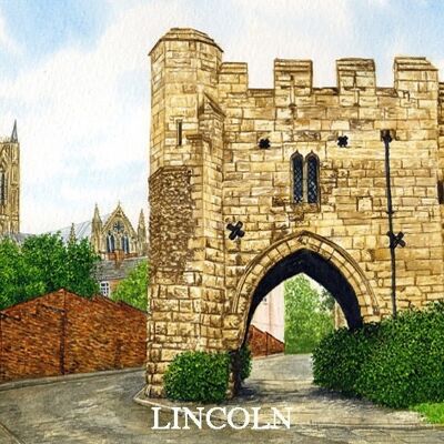 Imán de nevera Lincoln, arco de Pottergate