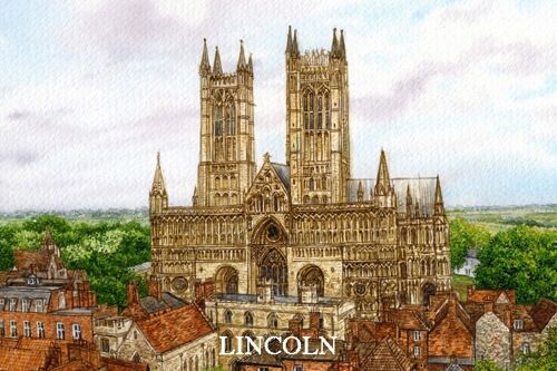 Lincoln Fridge Magnet The Cathedral (ls)