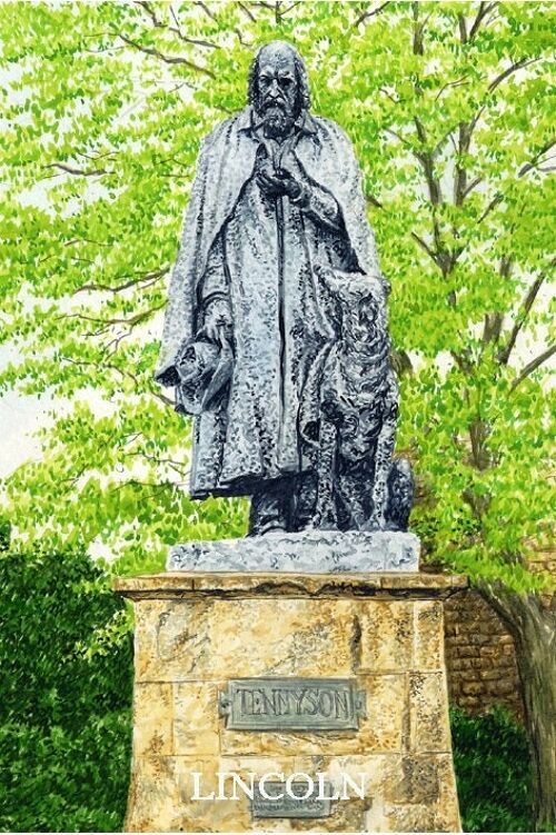 Lincoln Fridge Magnet Tennyson Statue