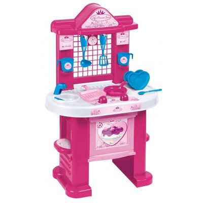 Set imitazione cucina Pink Princess con accessori