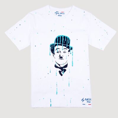 Tee-shirt blanc - Curious Chaplin