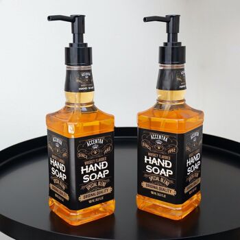 Savon pour les mains SPECIAL BLEND en distributeur à pompe au design whisky, distributeur de savon avec savon liquide 3