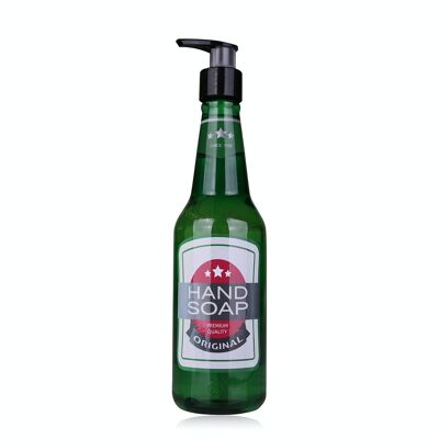 Hand soap AC Brew in beer bottle, 330ml, scent: Oak & Citrus, soap dispenser with liquid soap