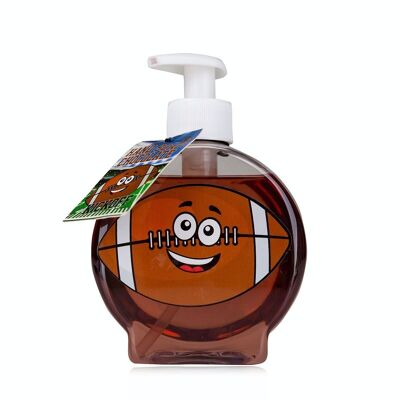 Hand soap KICKOFF in football pump dispenser, soap dispenser with liquid soap