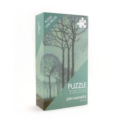 Puzzle, 1000 pièces, Jan Mankes, Rangée d'arbres