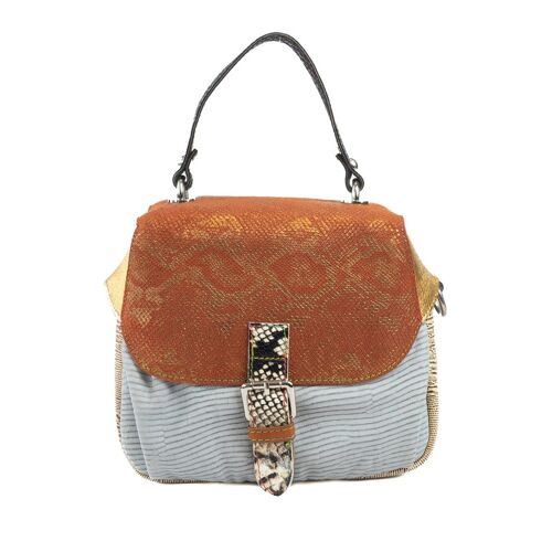 Sic bag - Borsa a mano in pelle patchwork