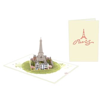 Carte pop-up Tour Eiffel 2