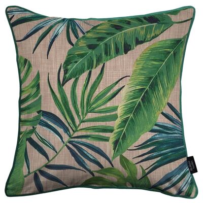 Palm Leaf New Printed Velvet Cushion