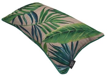 Nouveau coussin en velours imprimé feuille de palmier 2
